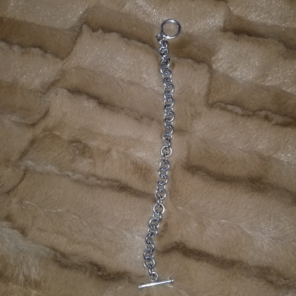 Silver charm bracelet